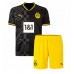 Borussia Dortmund Donyell Malen #21 kläder Barn 2022-23 Bortatröja Kortärmad (+ korta byxor)